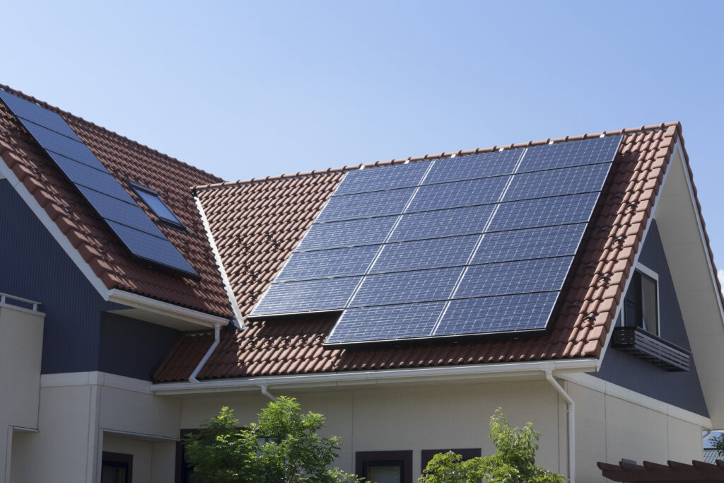 Solaranlage auf einem Einfamilienhaus